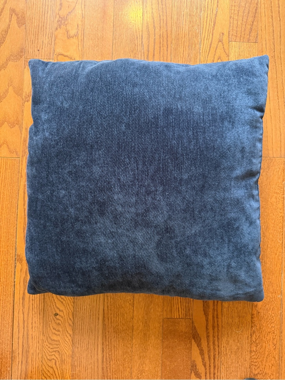 Cost Plus World Market Plush Velvet Pillow in Deep Navy